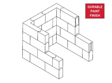 Interlocking Lead Bricks - Caves