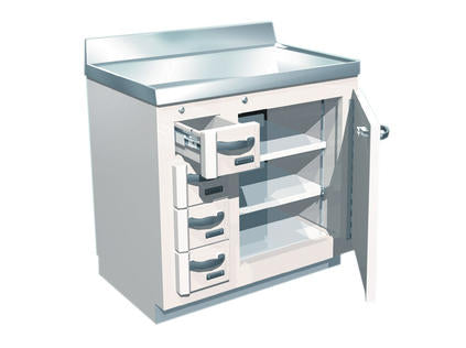 Lead-Lined Decay and Storage Cabinet