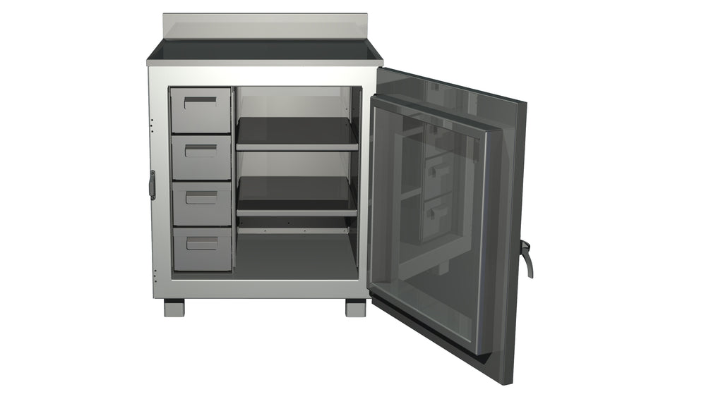 Four Drawer Work Station